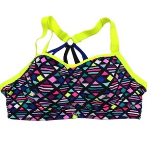 Victoria's Secret VSX Sport Bright Geometric Print Sports Bra 32C